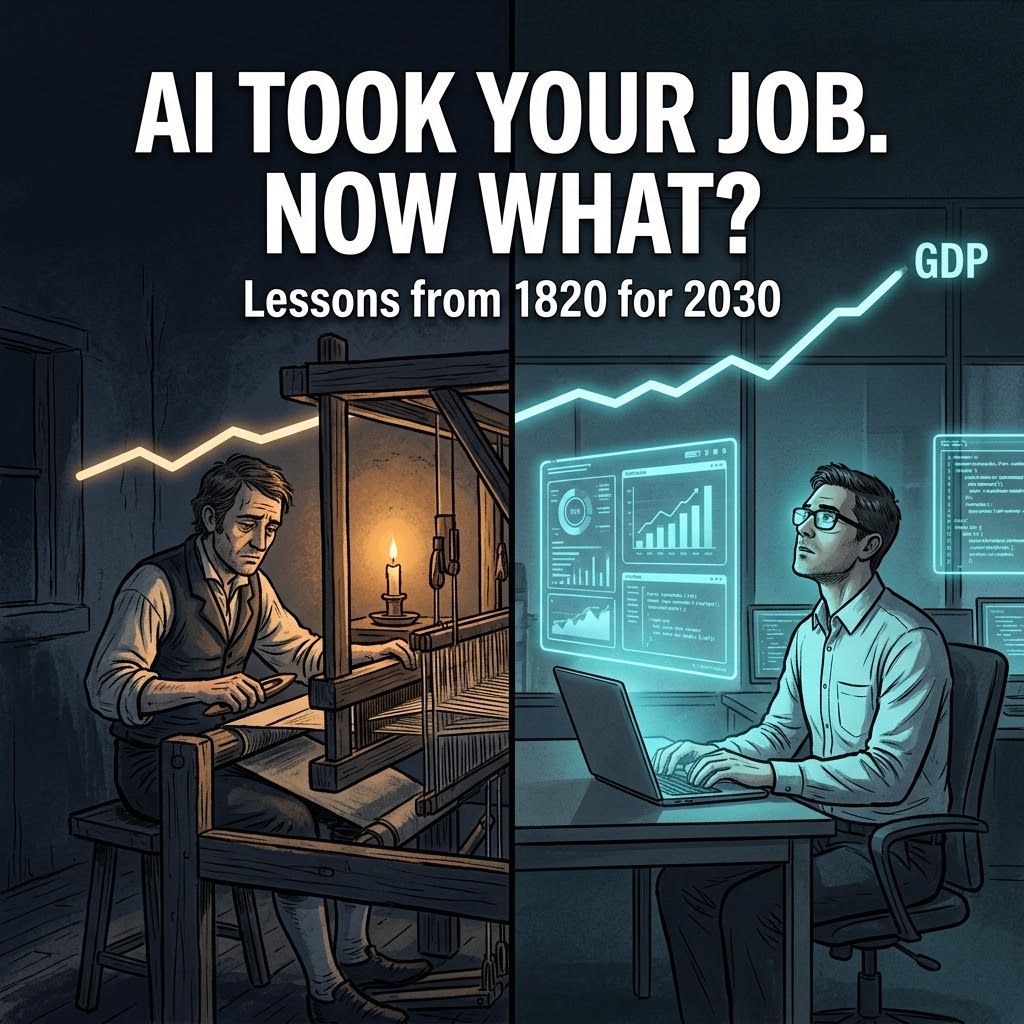AI забрав роботу: три сценарії до 2030 і уроки історії