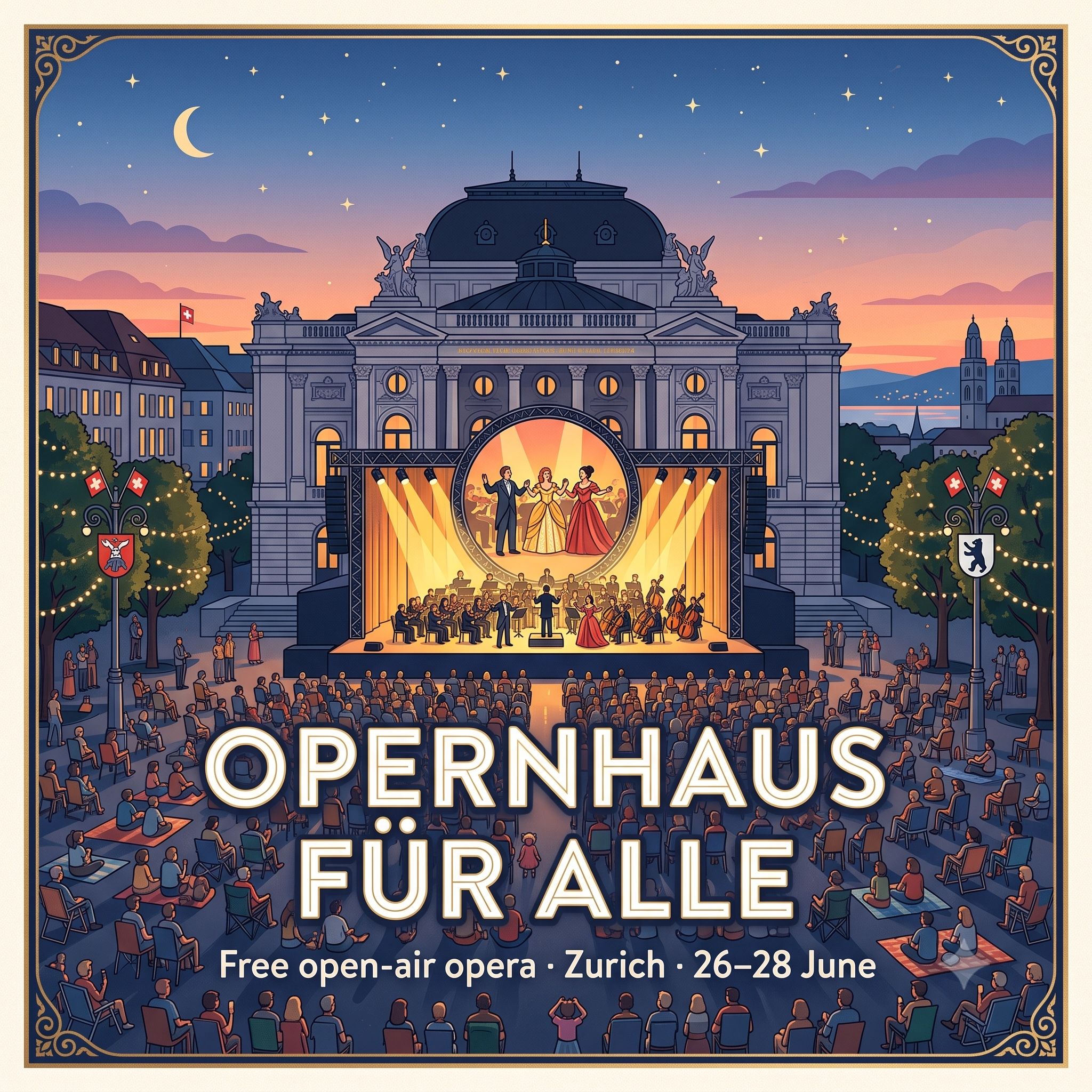 Opernhaus für alle: безкоштовна опера просто неба в Цюриху (26–28 червня)