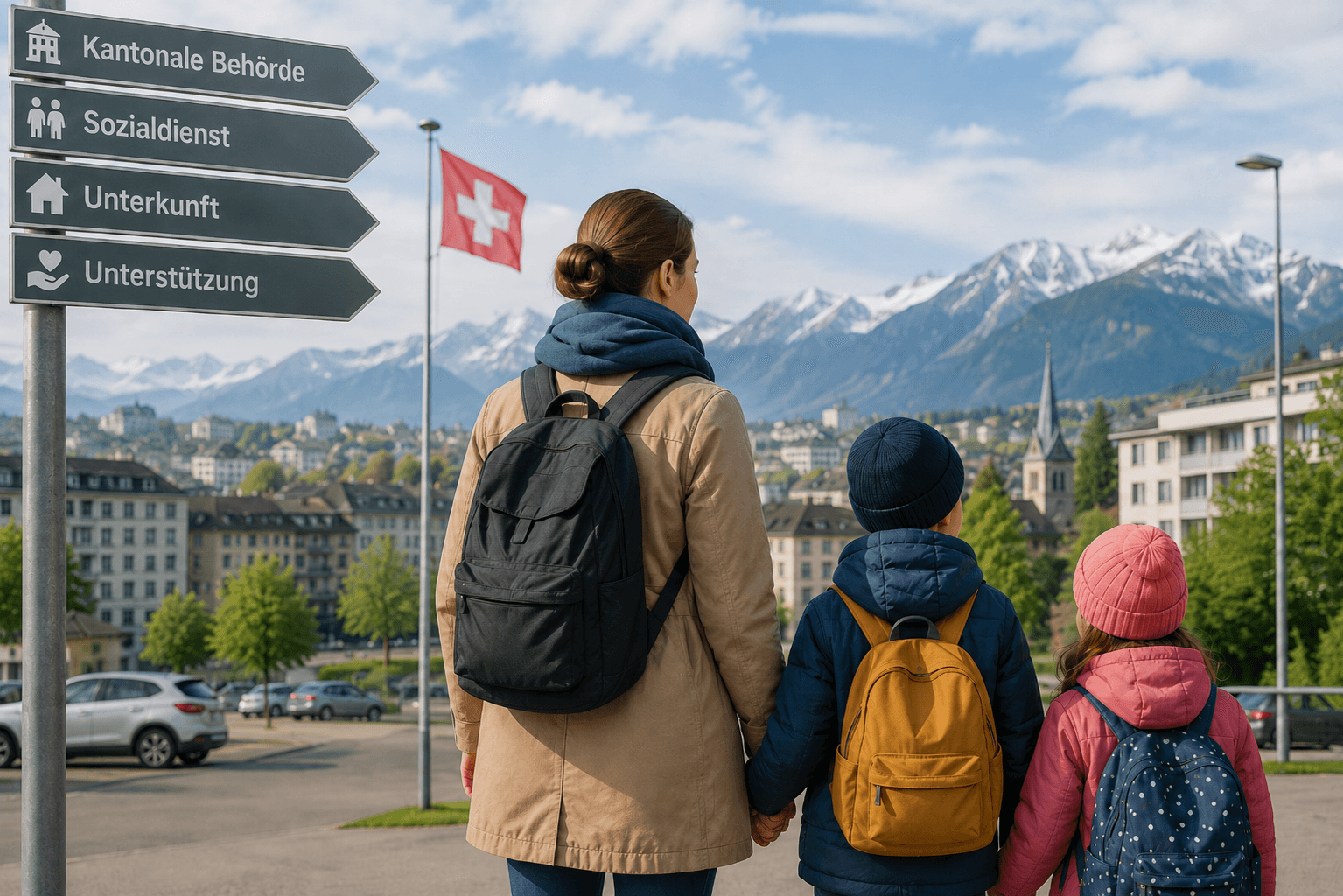 Aiuto d’emergenza e sostegno prima di ottenere lo statuto S in Svizzera