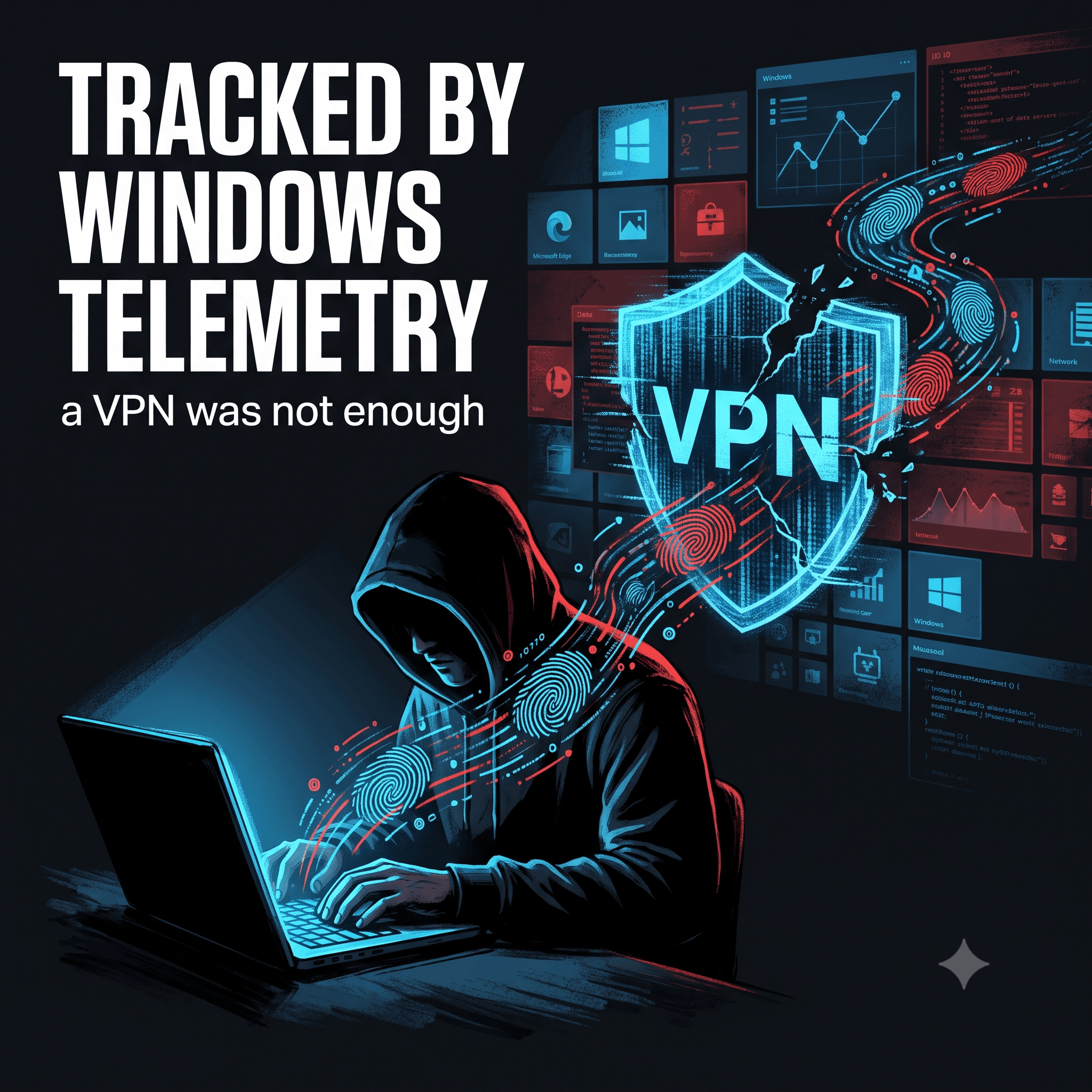 Як телеметрія Windows здала хакера попри VPN, і що це означає для звичайного користувача